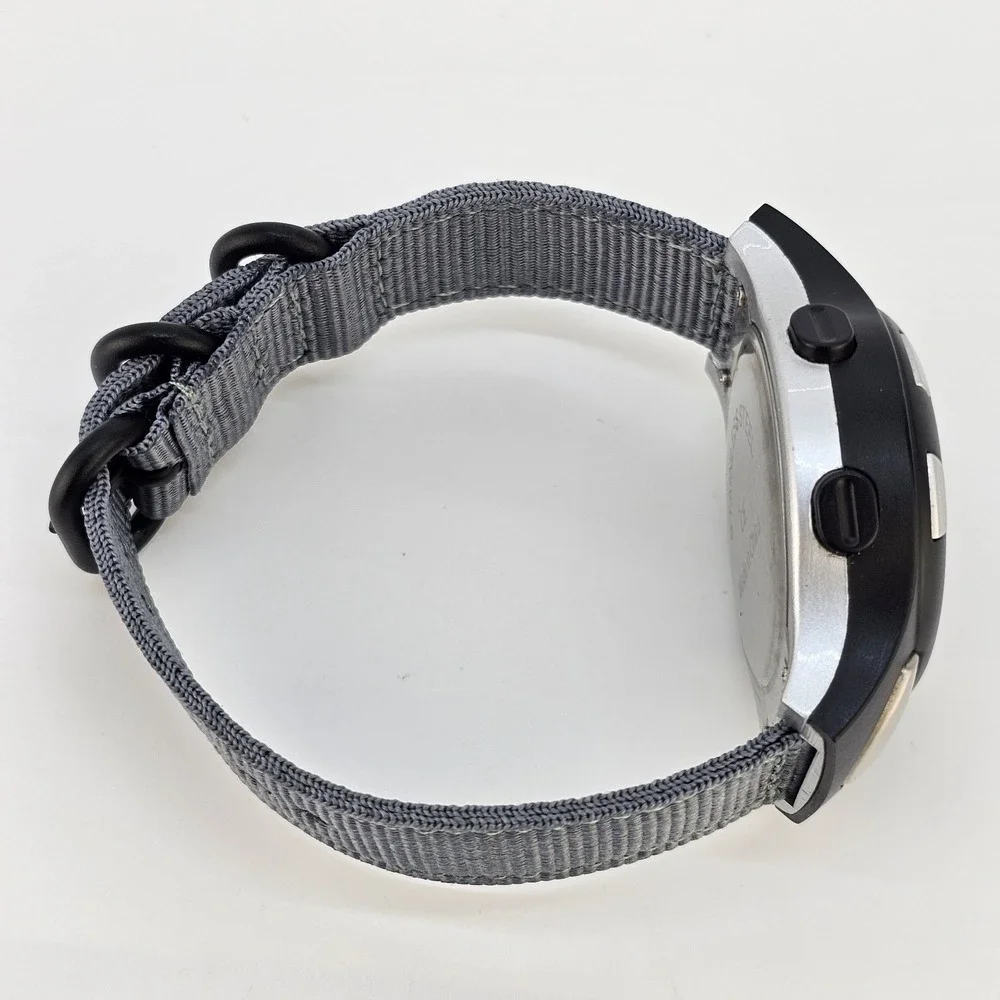 Bowflex‎ Digital Fitness Men's Watch 42MM New Gray Canvas Bands New Battery